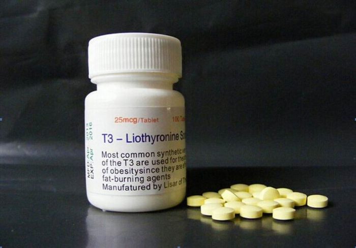T3 Liothyronine sodium Oral Steroids Tablets 25mcg 100pcs - Image 2