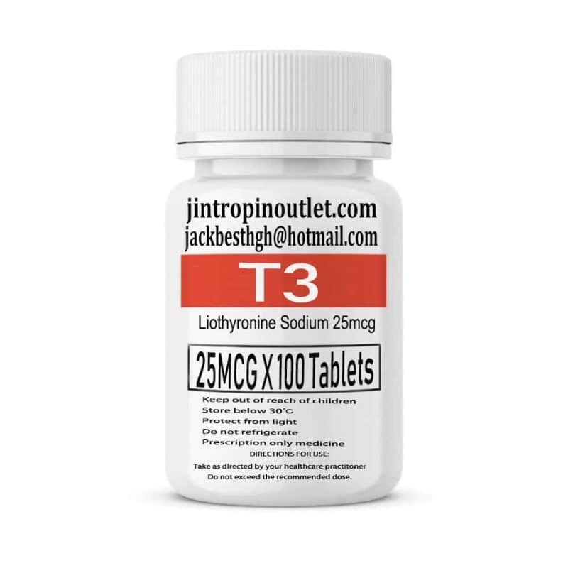 T3 Liothyronine sodium Oral Steroids Tablets 25mcg 100pcs