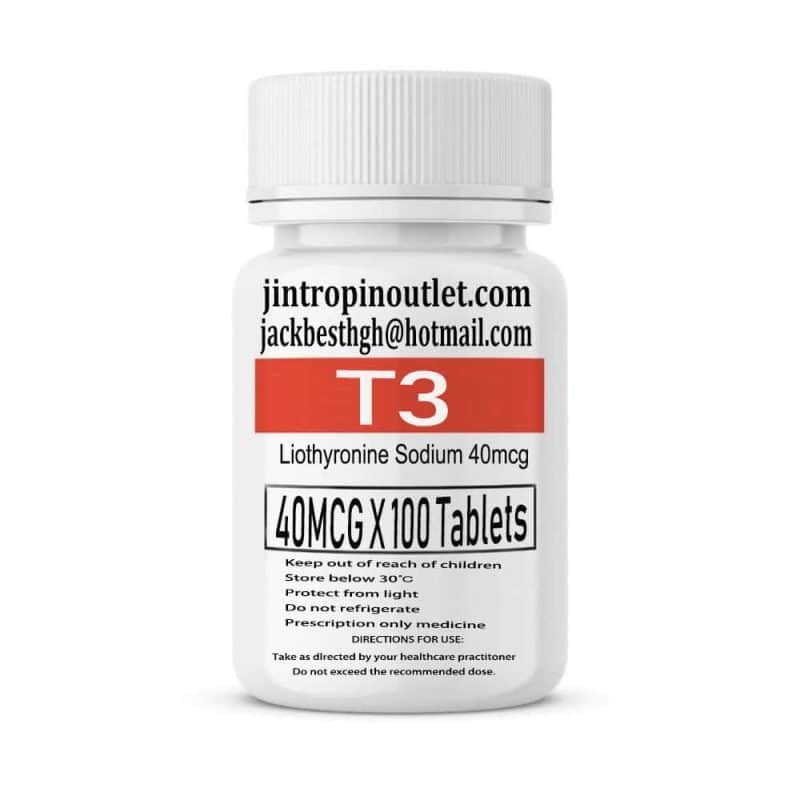 T3 Liothyronine sodium Oral Steroids Tablets 40mcg 100pcs
